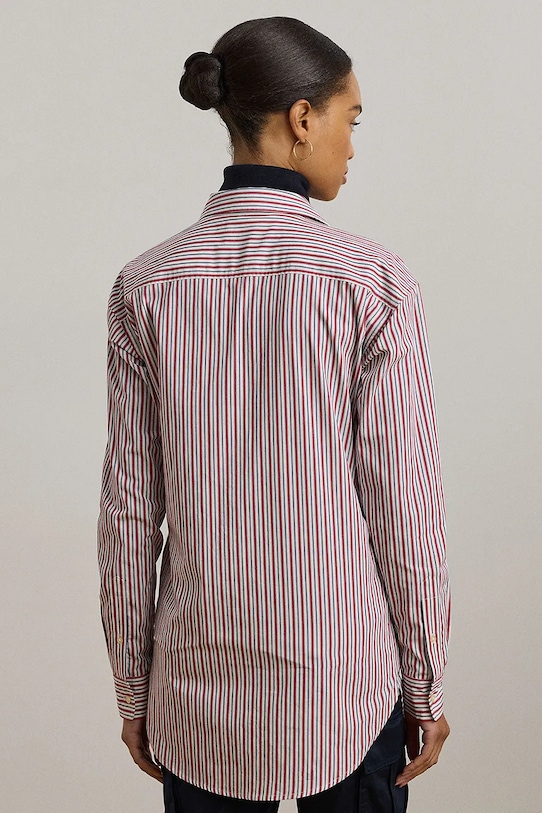 Хлопковая рубашка Lauren Ralph Lauren 200962945 тёмно-синий SS25