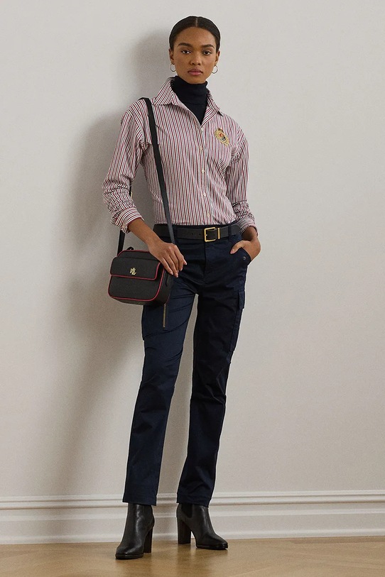 Odjeća Pamučna košulja Lauren Ralph Lauren 200962945 bordo