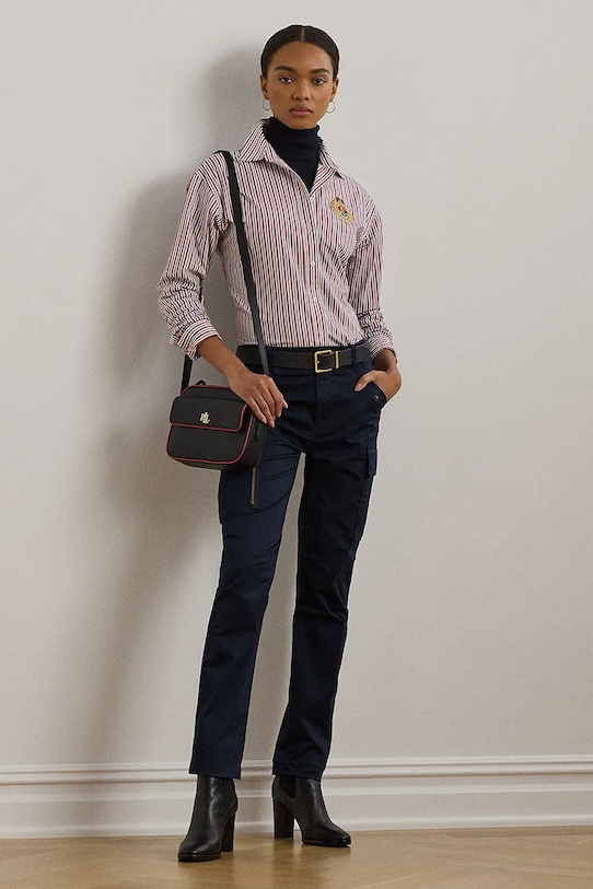 Odjeća Pamučna košulja Lauren Ralph Lauren 200962945 bordo