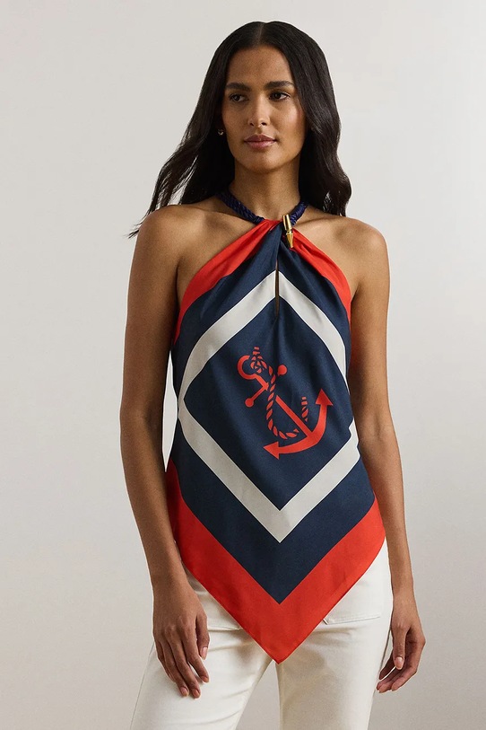 Lauren Ralph Lauren bluzka regular niebieski 200957167