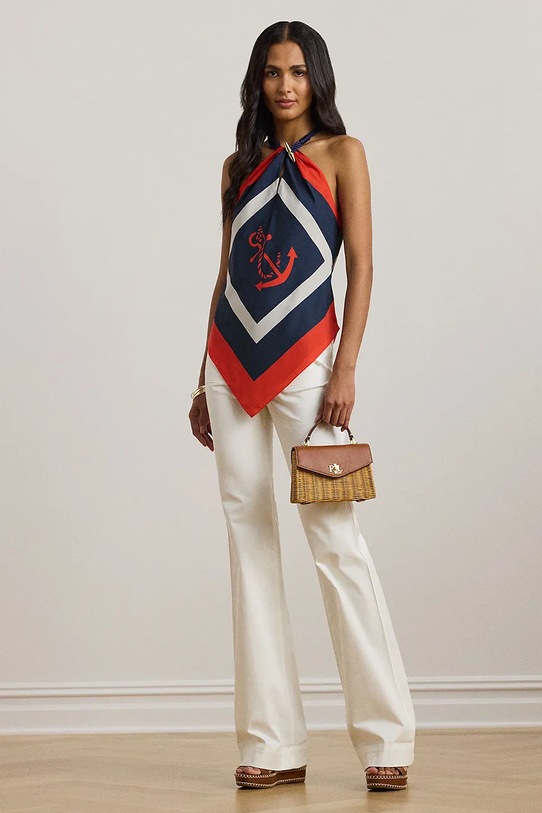 Odzież Lauren Ralph Lauren bluzka 200957167 niebieski