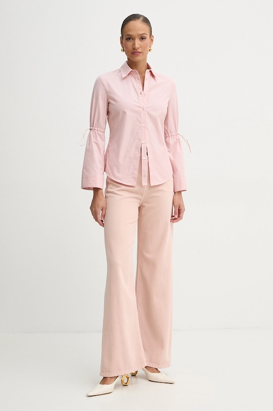 Бавовняна сорочка Pinko 104842.A2FH рожевий SS25