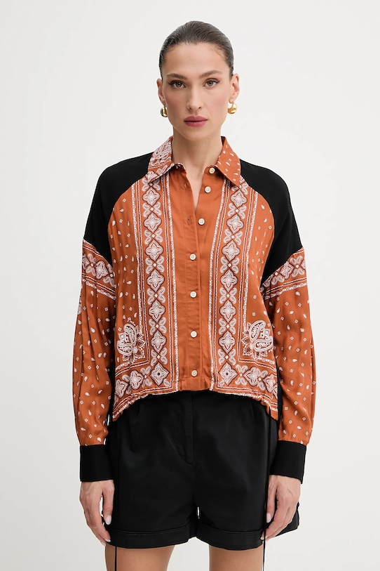 Pinko camicia lunga arancione 104664.A2CK