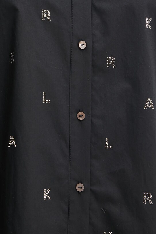 Karl Lagerfeld camasa din bumbac A1W11018 negru