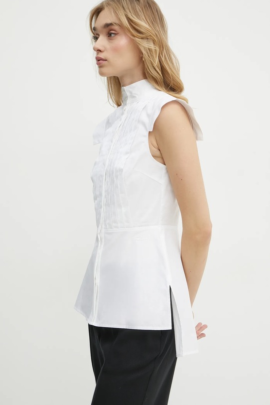 Karl Lagerfeld koszula bawełniana bawełna biały A1W11023