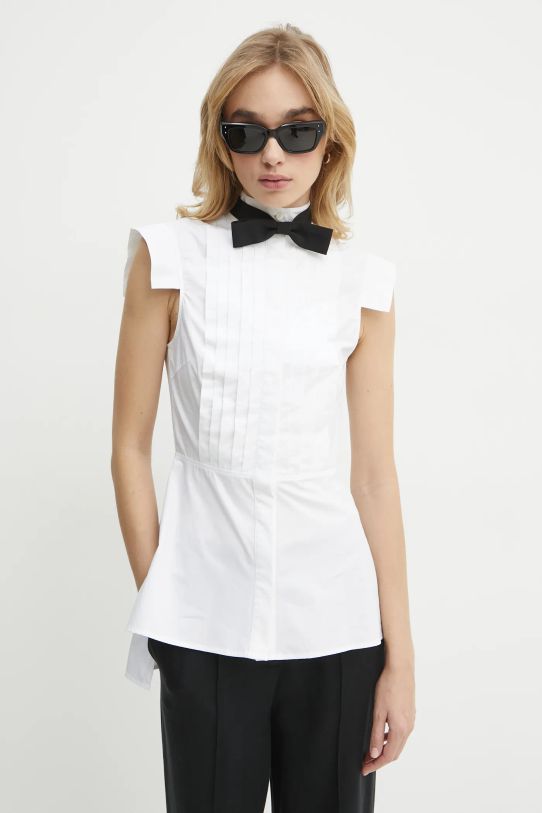 Karl Lagerfeld koszula bawełniana biały A1W11023