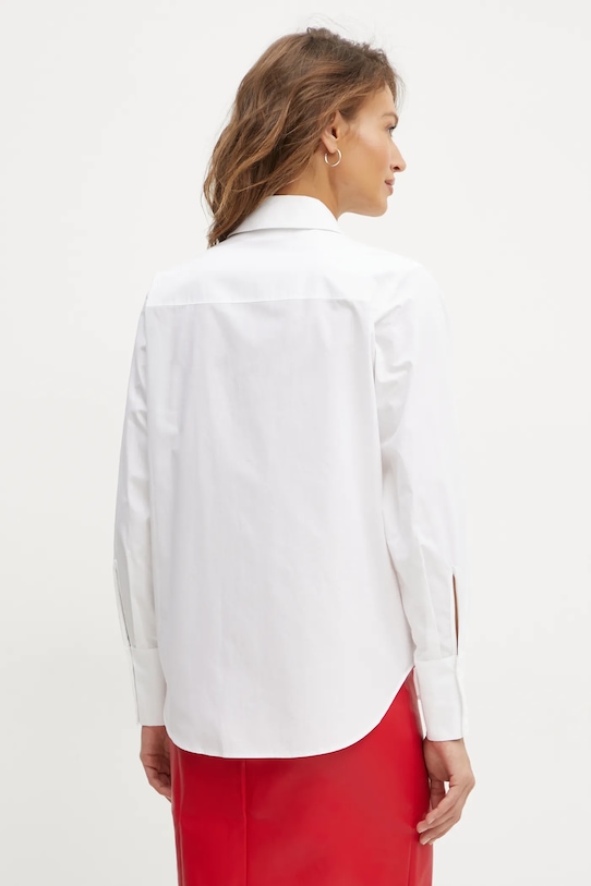 Odzież Karl Lagerfeld koszula bawełniana A1W11026 biały