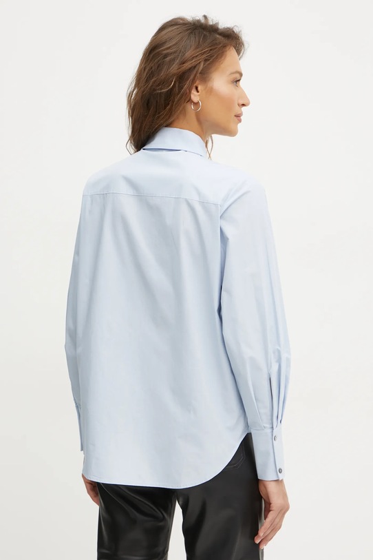 Odzież Karl Lagerfeld koszula bawełniana A1W11026 niebieski