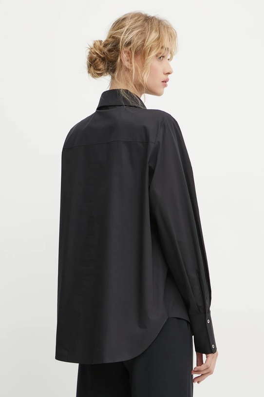 Odzież Karl Lagerfeld koszula bawełniana A1W11026 czarny