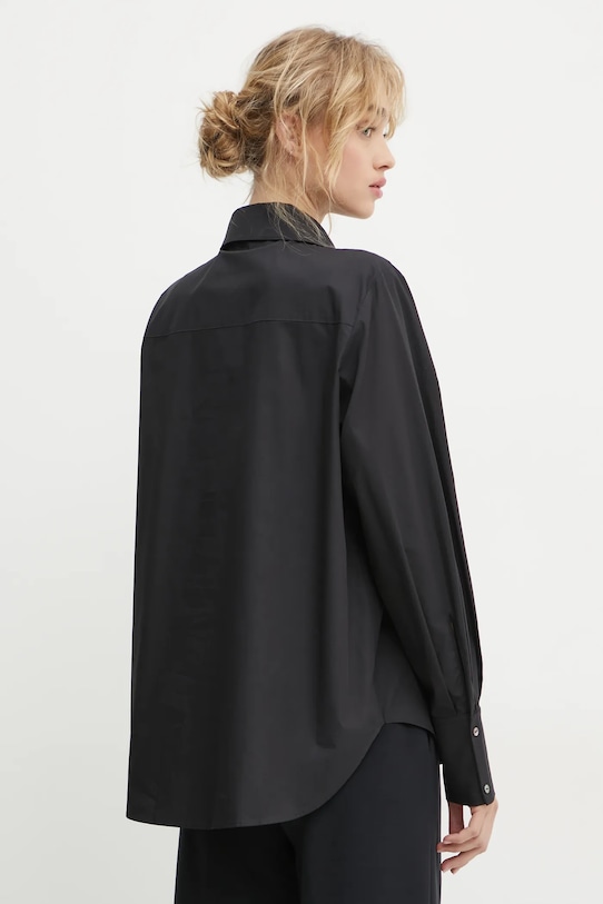 Odzież Karl Lagerfeld koszula bawełniana A1W11026 czarny