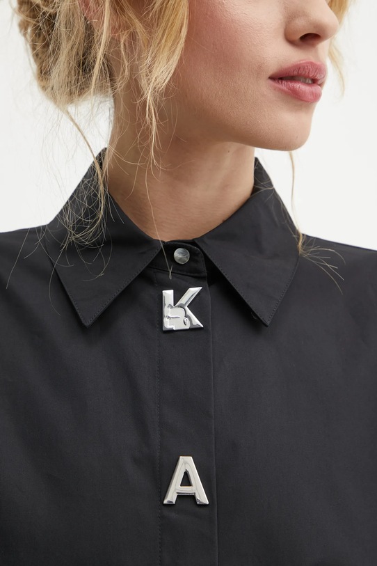 Karl Lagerfeld koszula bawełniana A1W11026 czarny