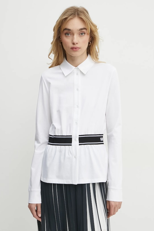Karl Lagerfeld koszula bawełniana regular biały A1W17067