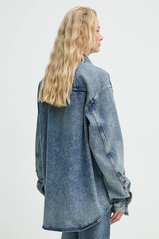 Îmbrăcăminte Samsoe Samsoe camasa jeans SAELEANORI F24400120 albastru