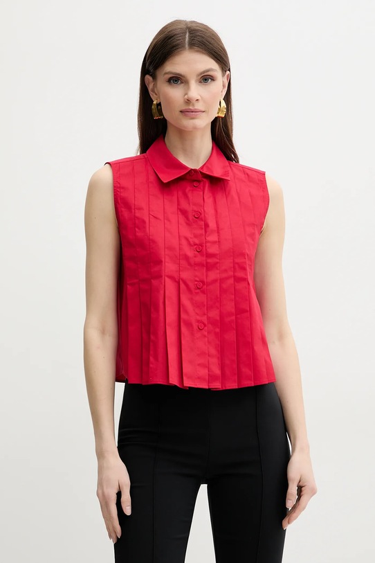 Πουκάμισο Twinset με ελαστάν κόκκινο 251AP2290