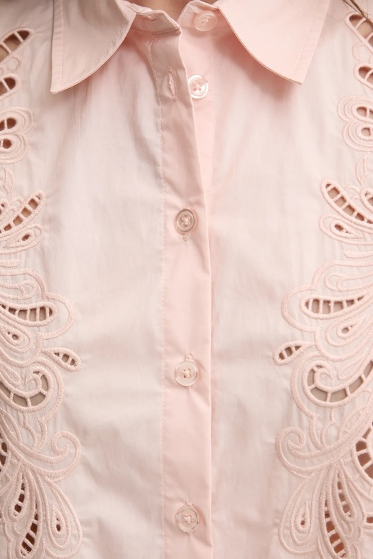 Bavlnená košeľa Twinset 251TP2171 béžová