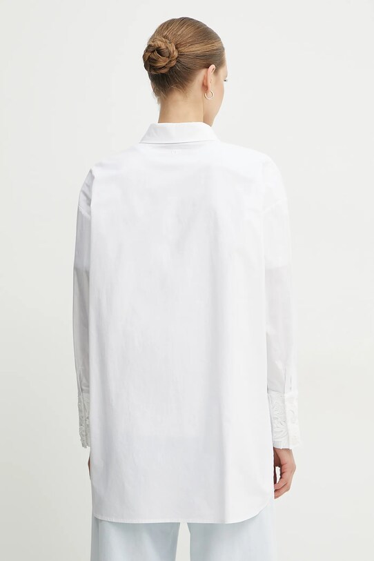 Îmbrăcăminte Twinset camasa din bumbac 251TP2280 alb