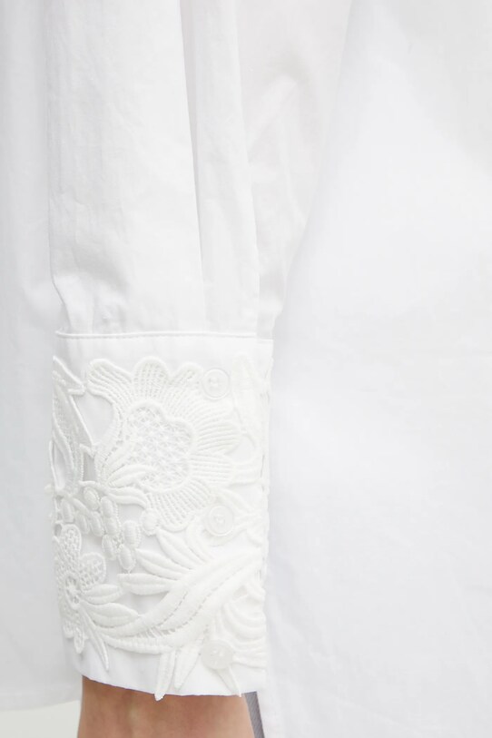 Twinset camasa din bumbac 251TP2280 alb