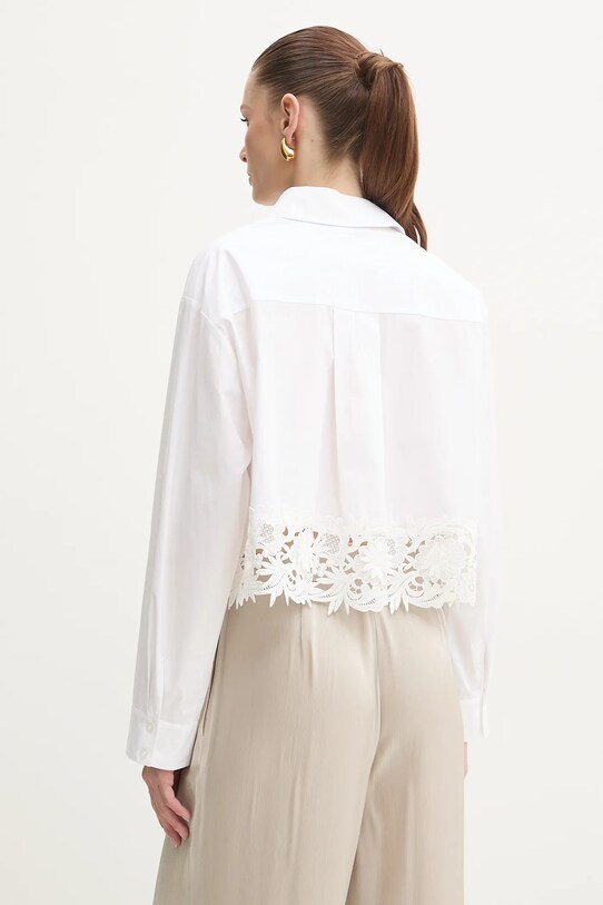 Îmbrăcăminte Twinset camasa din bumbac 251TP2281 alb