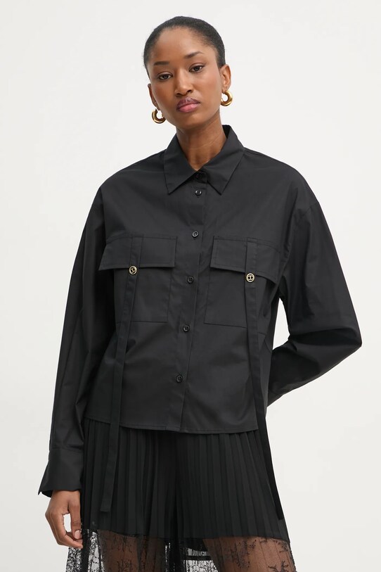 Рубашка Twinset casual чёрный 251TF202A