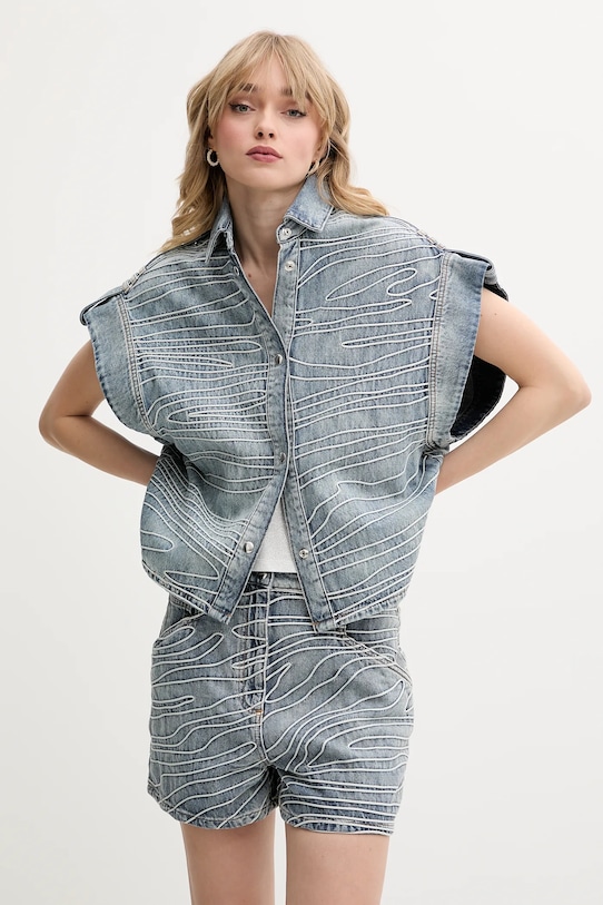 Джинсова сорочка IRO casual блакитний WM100VALENTINA