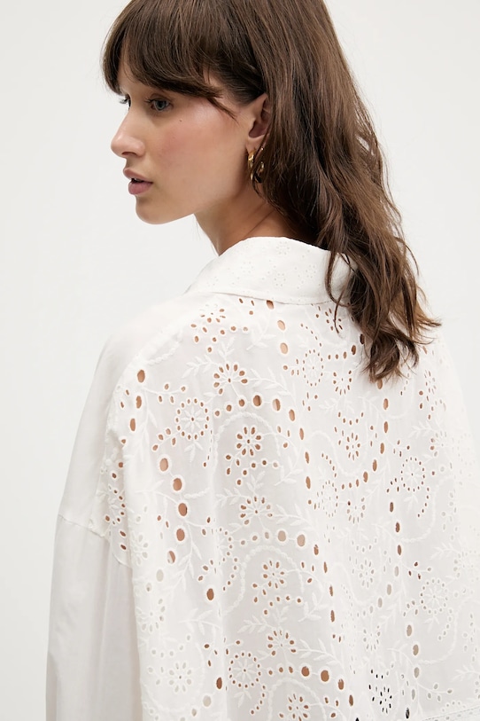 IRO camicia in cotone beige WM18IMAI