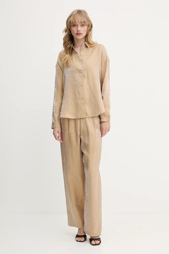 Košile Armani Exchange XW000567.AF12055 zelená SS25