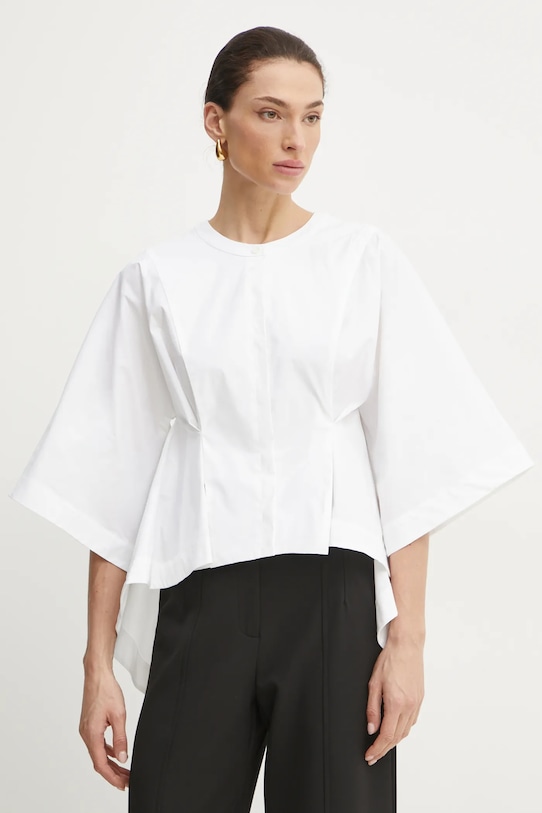 Košulja Liviana Conti bez uzorka bijela F5SK13