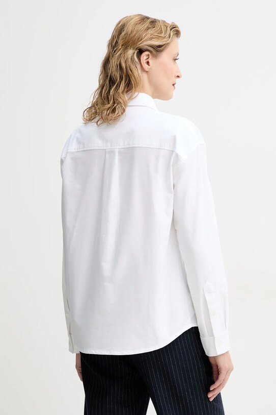 Ruházat A.P.C. pamut ing chemise boyfriend brodee COECK.F12550 fehér