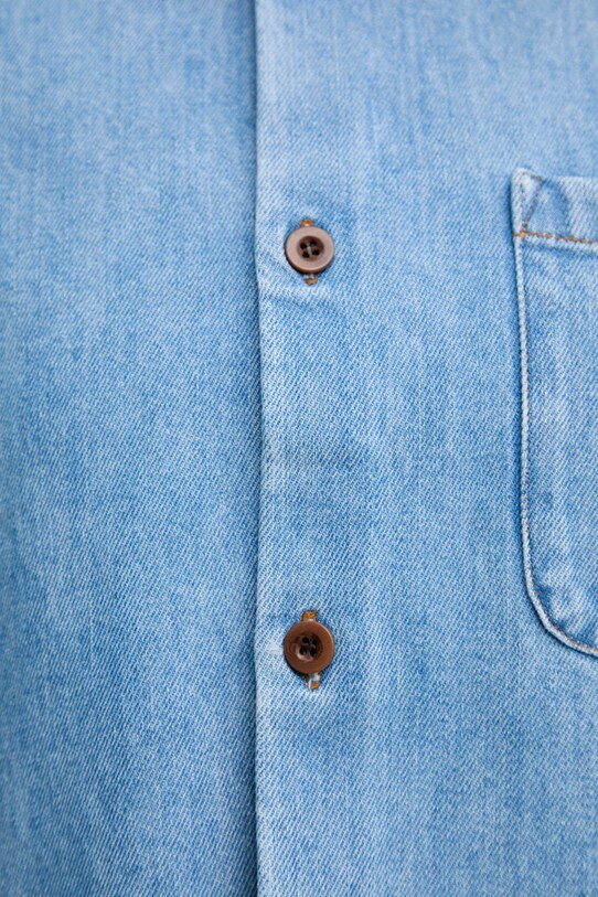 A.P.C. camicia di jeans surchemise samantha brodee COHEQ.F02895 blu