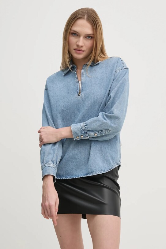 Джинсова блузка Pepe Jeans NOVA casual блакитний PL304985