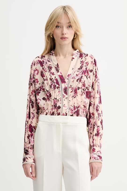 Guess koszula różowy W5RH16.WDW82