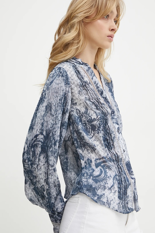 Guess koszula regular niebieski W5RH16.WDW82