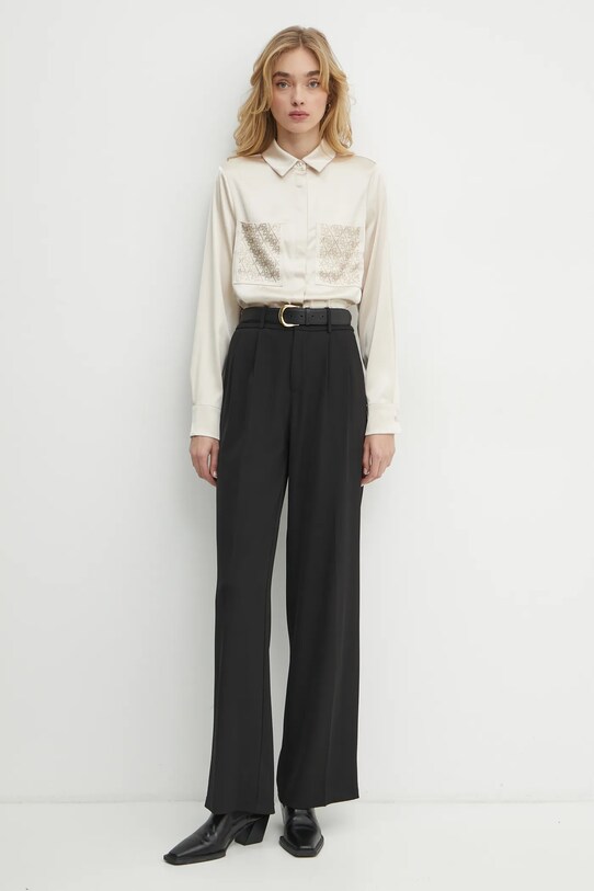 Guess cămașă MARGUERITE W5RH40.WFQC2 bej SS25