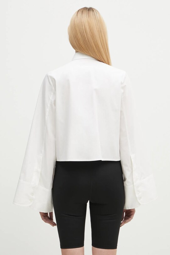Одежда Хлопковая рубашка MM6 Maison Margiela S52DT0044 белый