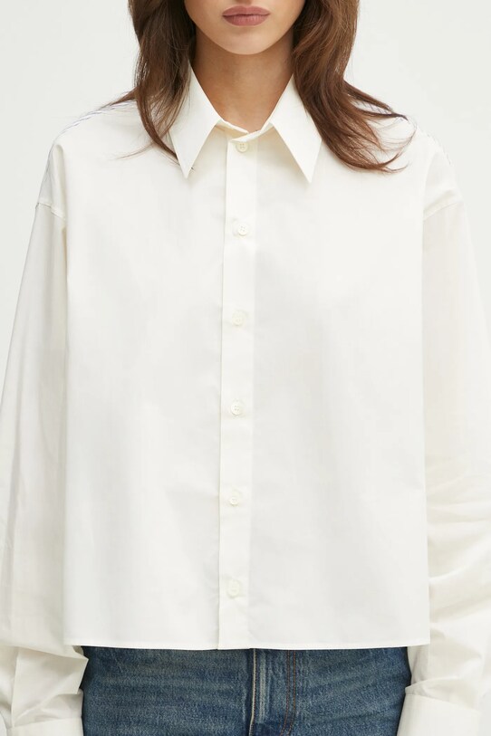 MM6 Maison Margiela cotton shirt S52DT0042 beige
