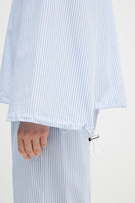 Pamučna košulja Fiorucci Striped Embroidered Drawstring Shirt W02SPTLO170CO01BL02