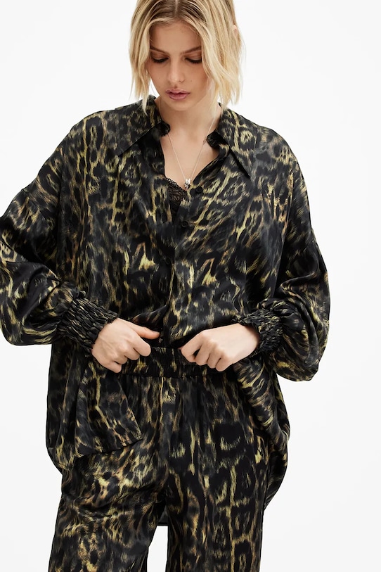 AllSaints camicia con aggiunta di seta CHARLI W050PB multicolore SS25