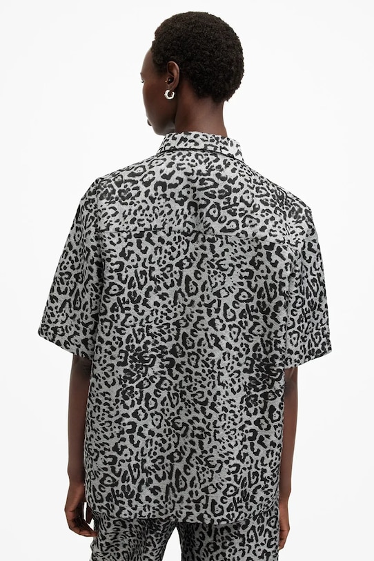 AllSaints camicia JEMI argento W114PB
