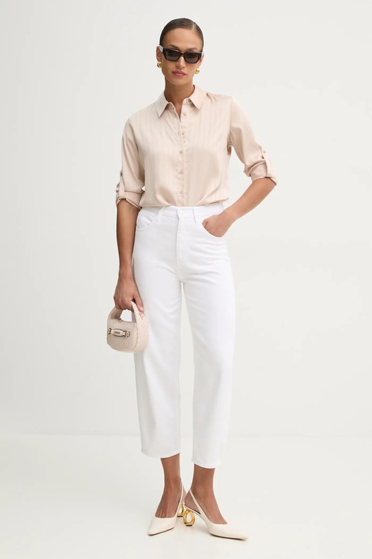 Košulja Guess AURELIE W5RH0F.WGWT2 bež SS25