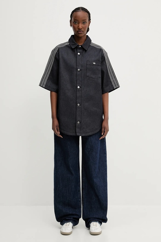 adidas Originals camicia di jeans Denim Shirt JJ3146 blu navy