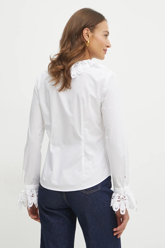 Odzież Luisa Spagnoli koszula bawełniana 541939 biały