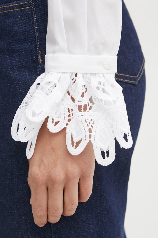 Luisa Spagnoli koszula bawełniana 541939 biały