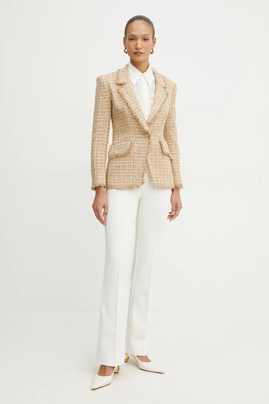 Hedvábné tričko Luisa Spagnoli 542035 bílá SS25