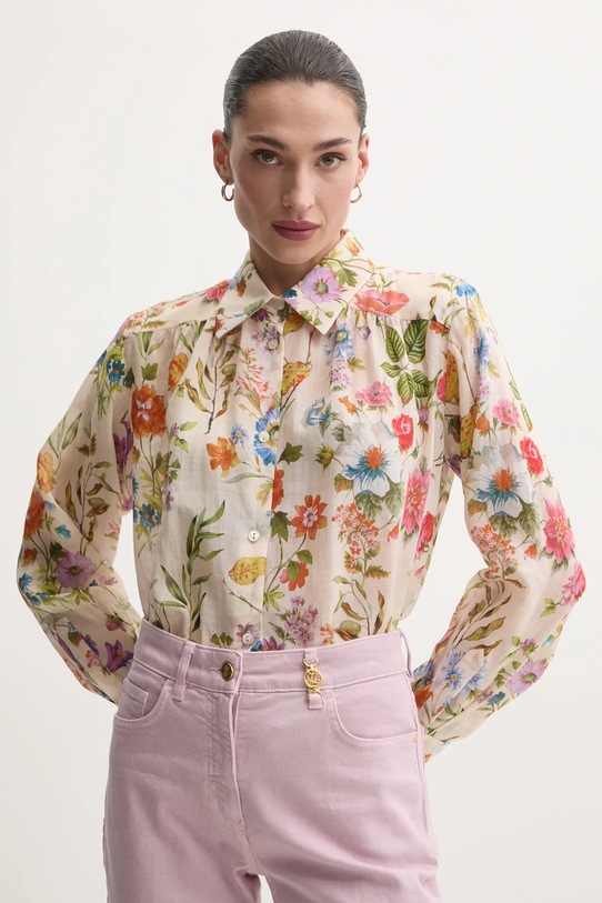 Luisa Spagnoli koszula regular beżowy 541819