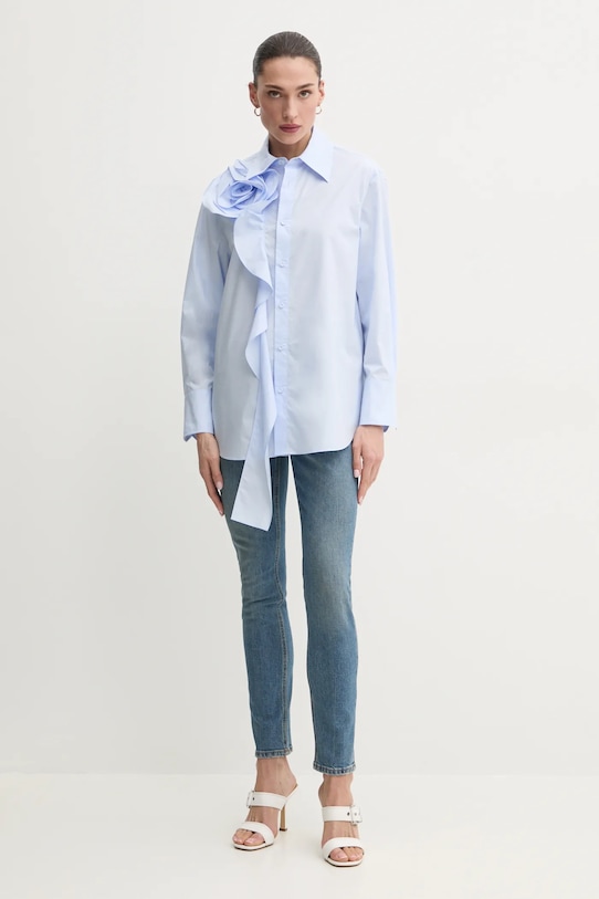 Marella camasa din bumbac KETCH 2513111101 albastru SS25