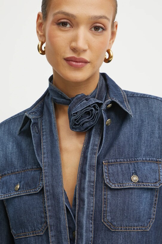 Marella camicia in cotone NIZERE blu 2513111124
