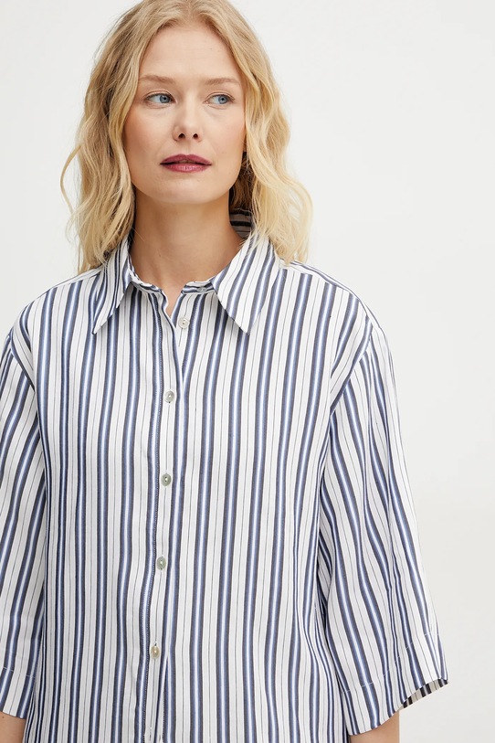 Marella cămașă din amestec de in MANNA alb 2513111144