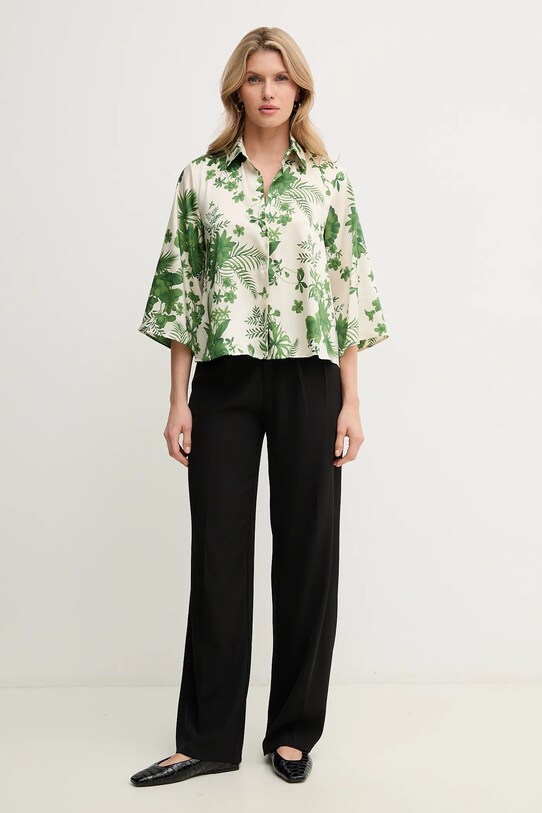 Marella cămașă Emme by Marella 2515111082 verde SS25
