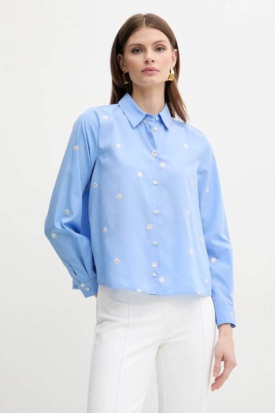 Marella camicia Emme by Marella applique blu 2515111131
