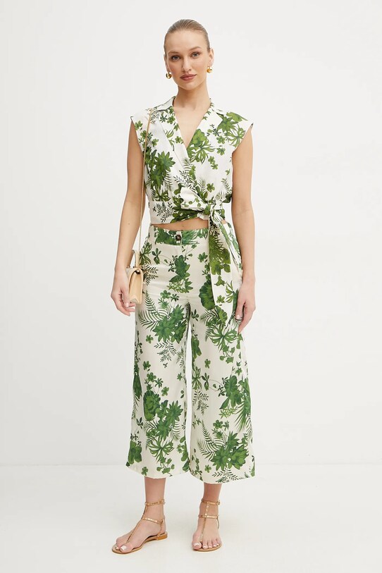 Ľanová blúzka Marella Emme by Marella 2515111172 béžová SS25